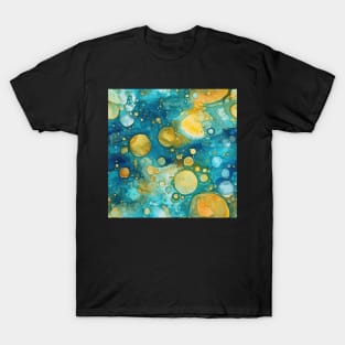 Abstract oil and water mix background T-Shirt